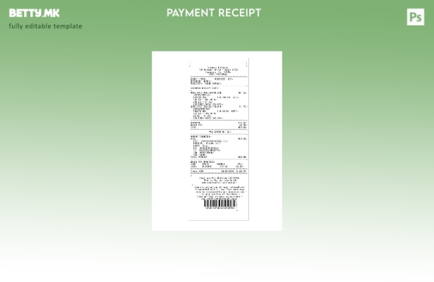 Модерен стил шаблон за потврда за плаќање Vibasel Outlets